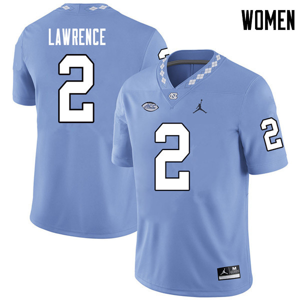 Jordan Brand Women #2 Des Lawrence North Carolina Tar Heels College Football Jerseys Sale-Carolina B